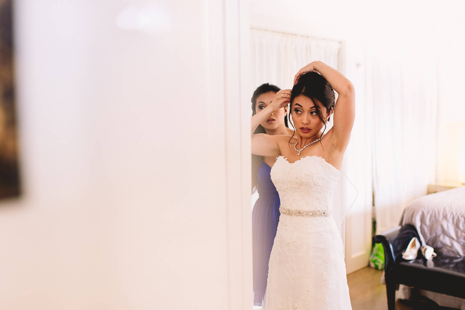 bride getting ready